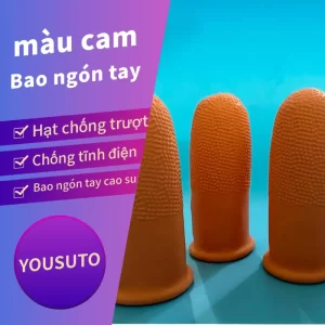 Bao ngón tay cao su cam sần có gai, thiết kế chống trượt và chống tĩnh điện, phù hợp với các công việc yêu cầu bảo vệ ngón tay trong môi trường sạch. Dễ sử dụng, bảo vệ tốt cho các linh kiện điện tử nhạy cảm.